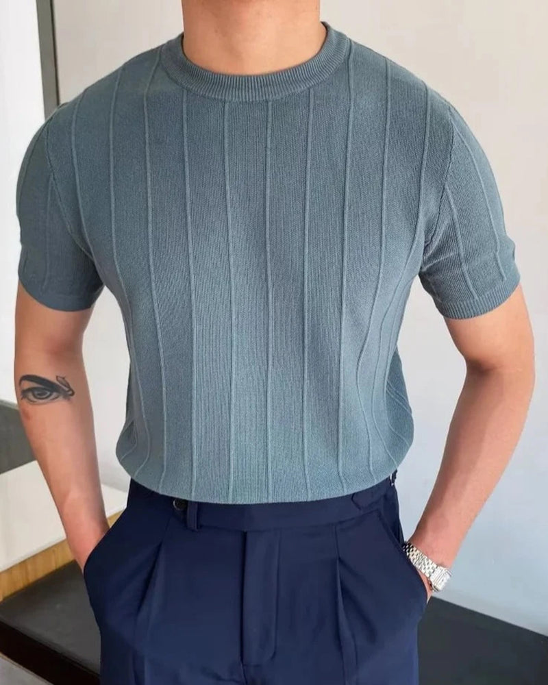 Geripptes T-Shirt Cannes – milano®