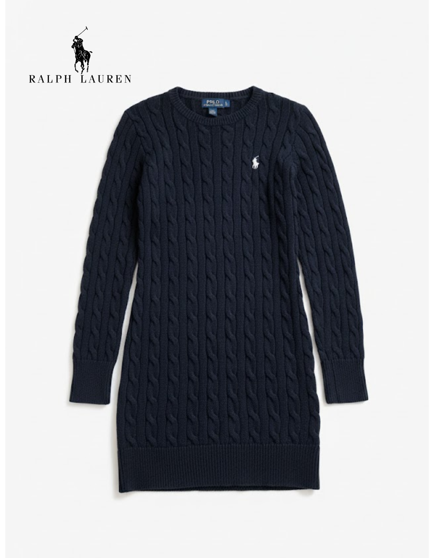 Damen Cable Knit Jumper Dress R&L® | Limited Edition