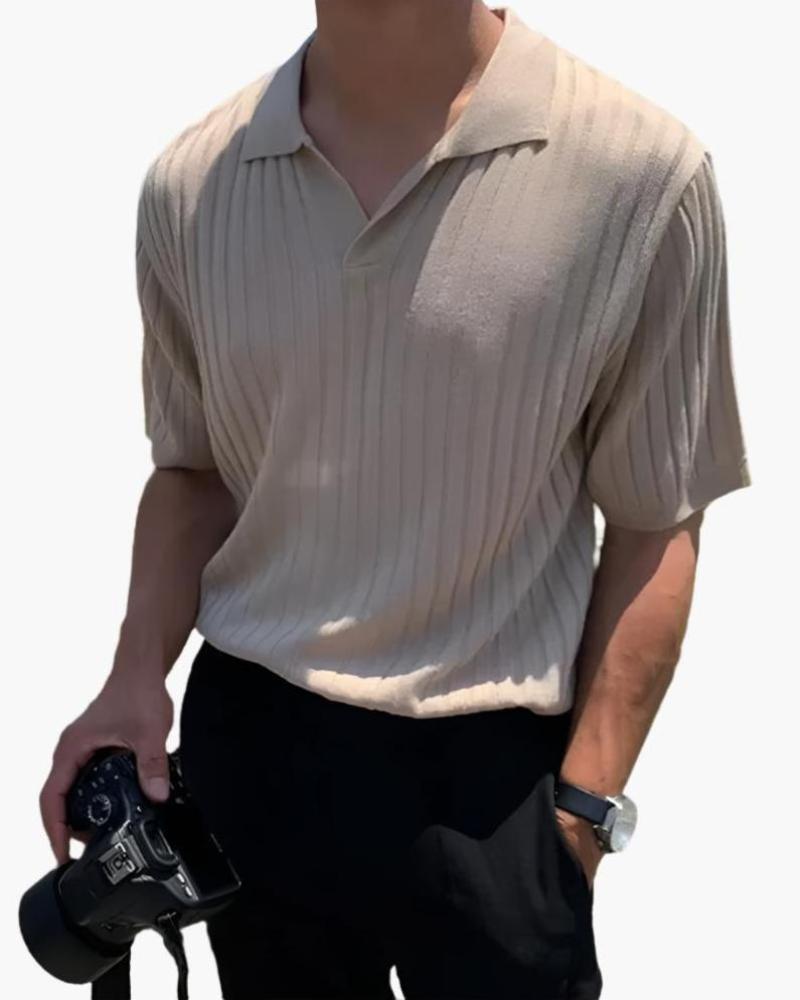 Florenz – Geripptes Baumwollpolo – milano®