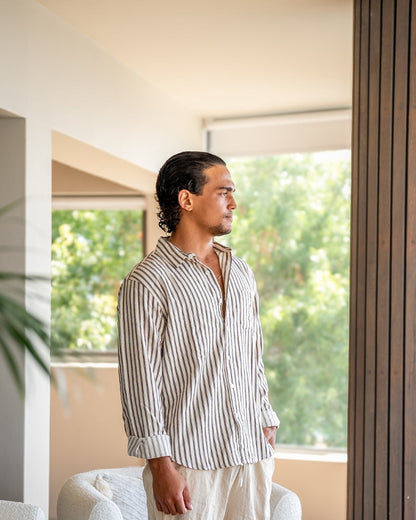 Gestreiftes Herrenhemd – milano®